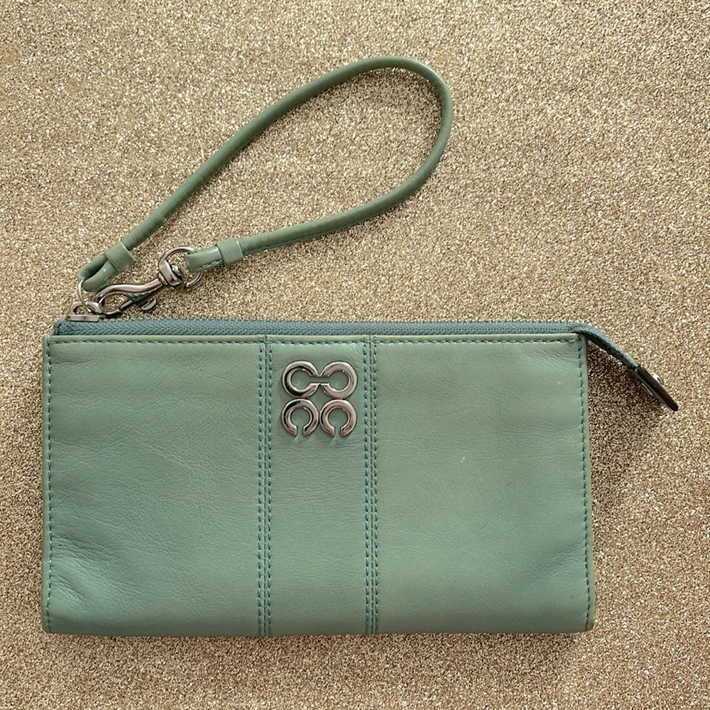 COACH leather Julia Zippy wristlet